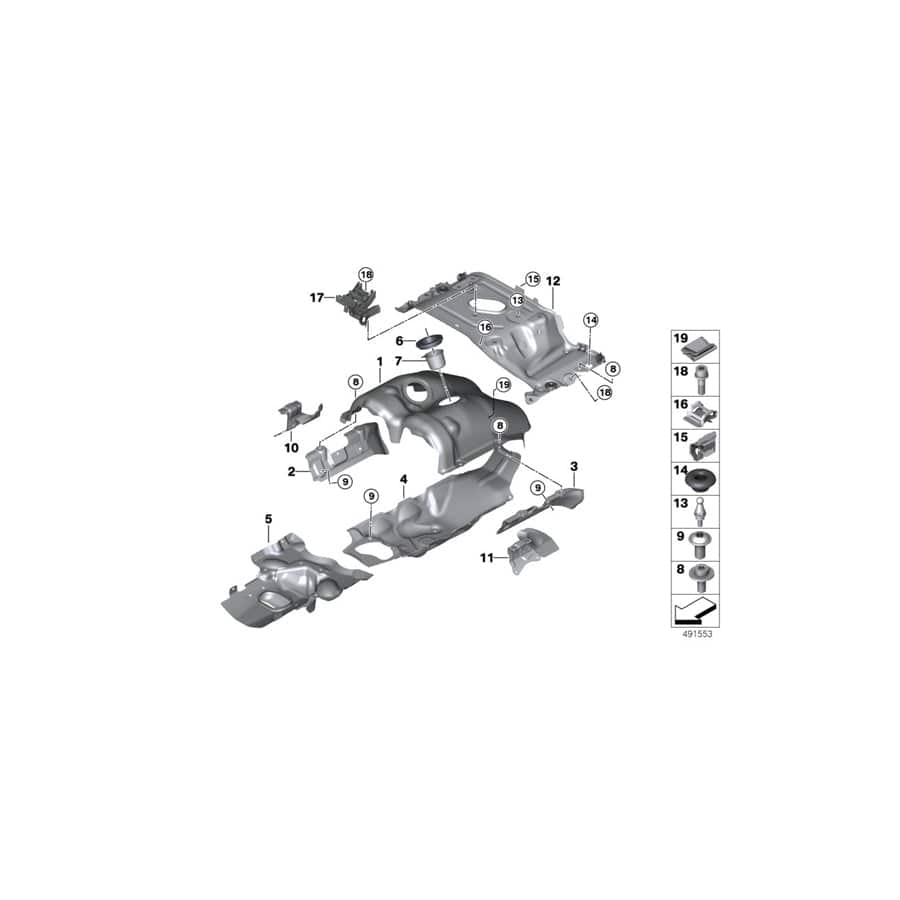 Genuine BMW 11658469191 F90 F93 F92 Holder For Bridge Of V-Space ZYL. 1-4 RDE2 (Inc. M5 & M8) | ML Performance UK Car Parts