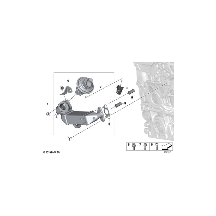 Genuine BMW 11717808171 E81 E87 E88 Egr-Valve (Inc. 123d) | ML Performance UK Car Parts