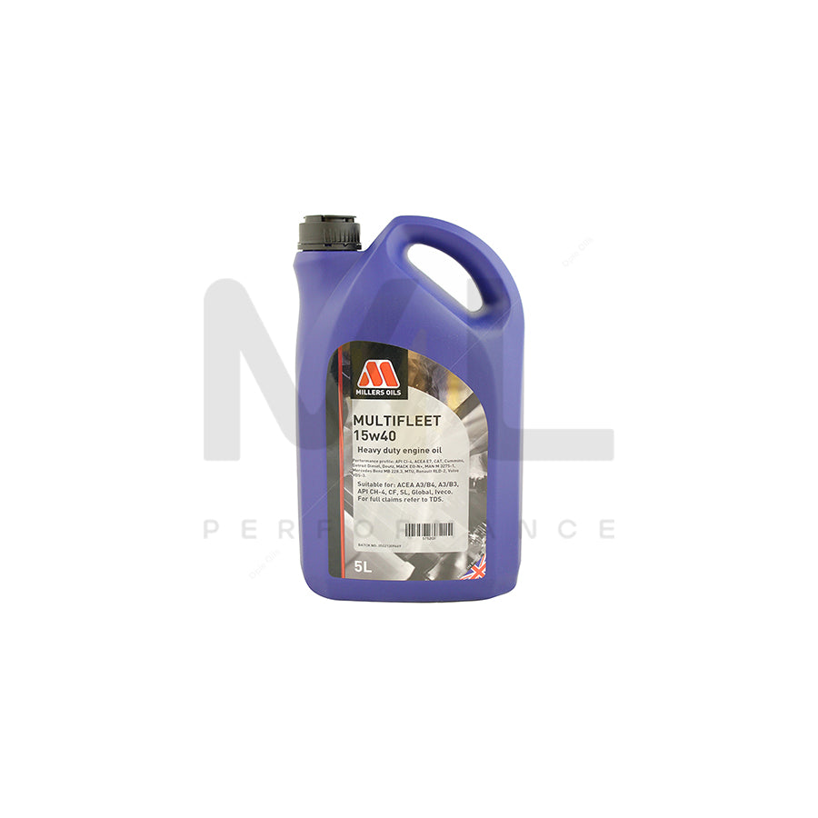 Millers Oils Multifleet 15w-40 Mineral Heavy Duty Engine Oil 5l | Engine Oil | ML Car Parts UK | ML Performance