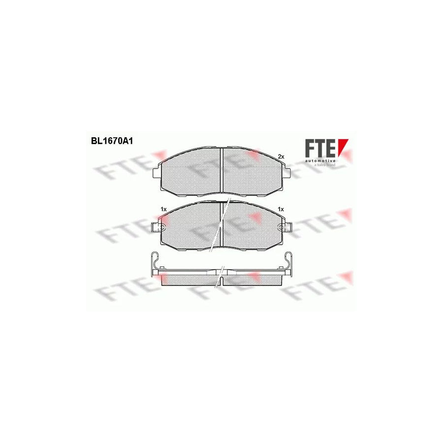 Fte BL1670A1 Brake Pad Set | ML Performance UK Car Parts