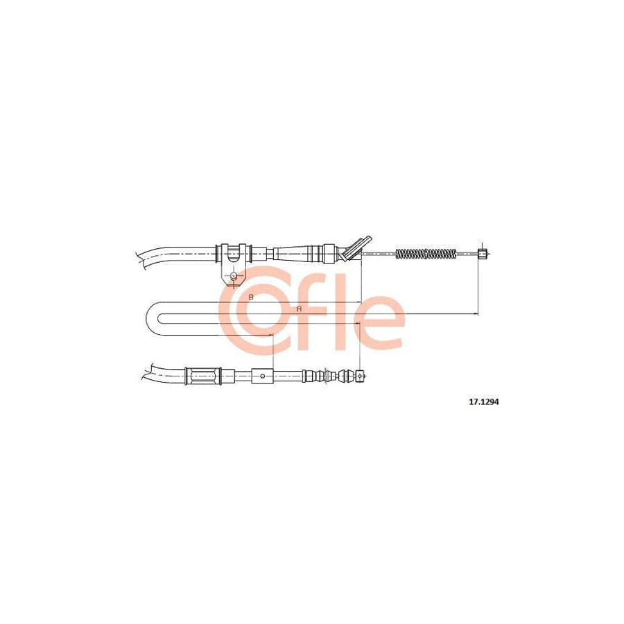 Cofle 17.1294 Hand Brake Cable For Toyota Celica