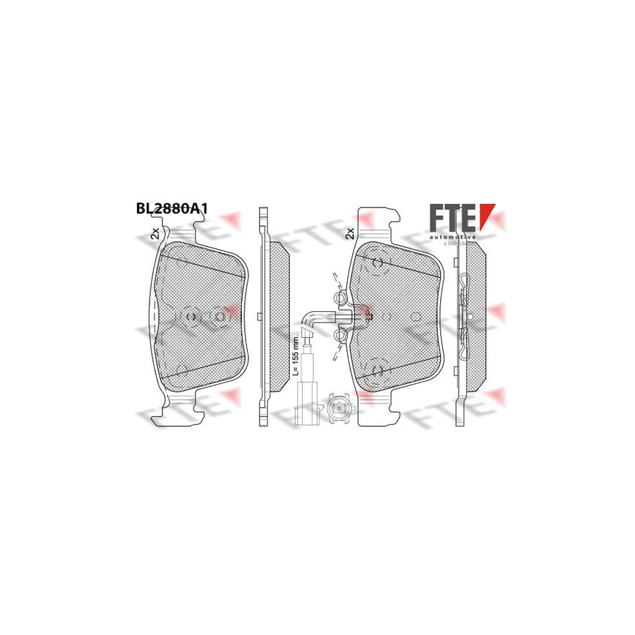 Fte 9011120 Brake Pad Set | ML Performance UK Car Parts