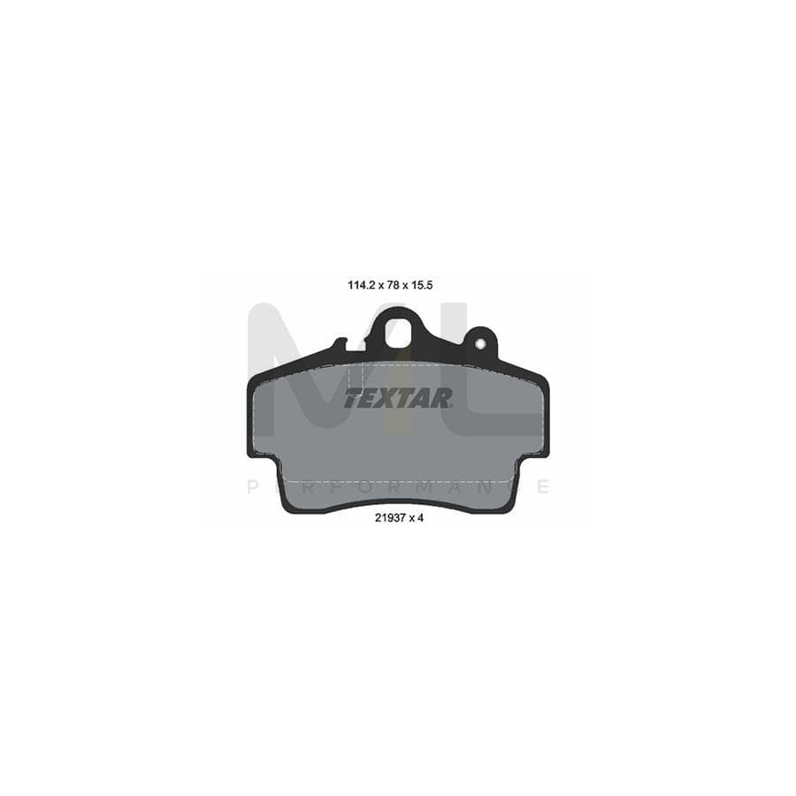 TEXTAR 2193702 Brake pad set prepared for wear indicator | ML Performance Car Parts