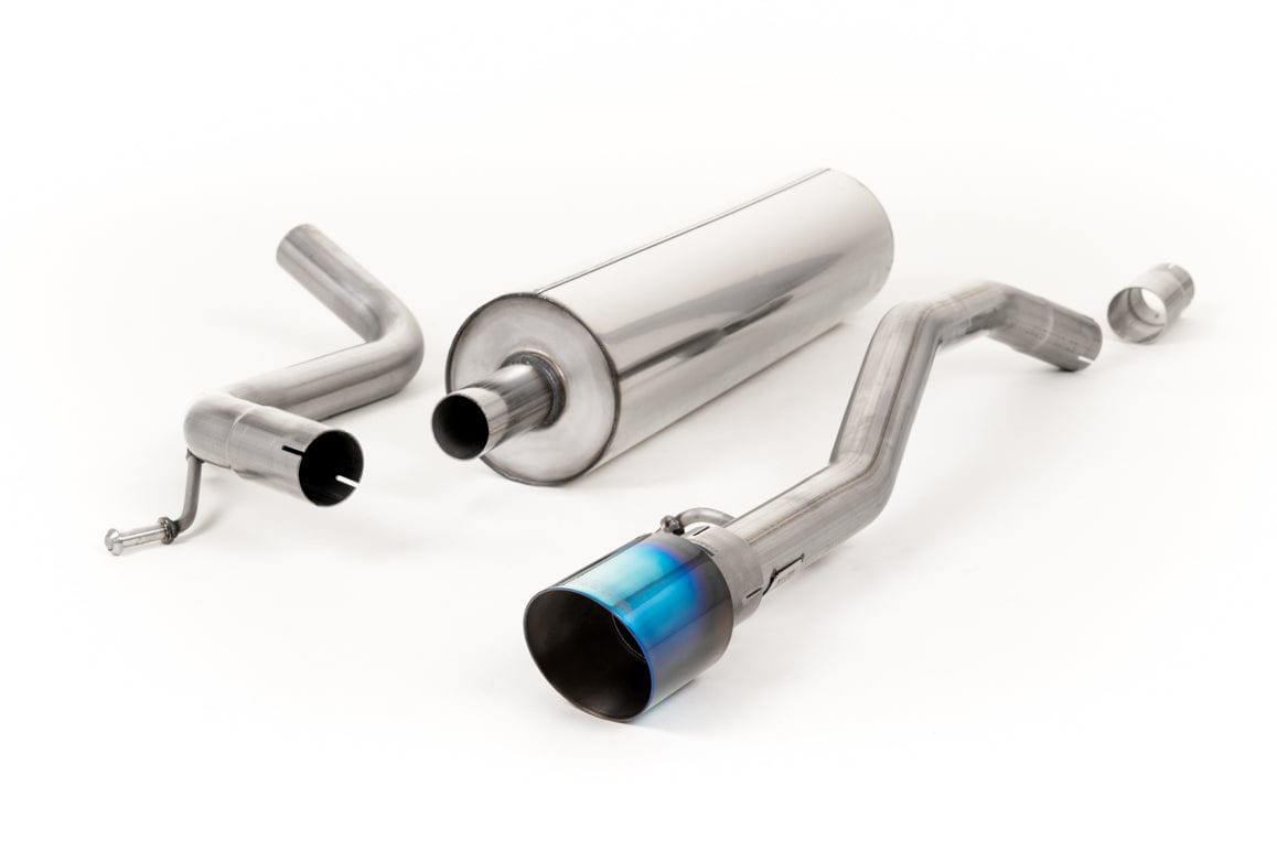 MillTek SSXVW430 Volkswagen Up! Road+ Resonated Cat-Back Exhaust with GT-90 Burnt Titanium Trim