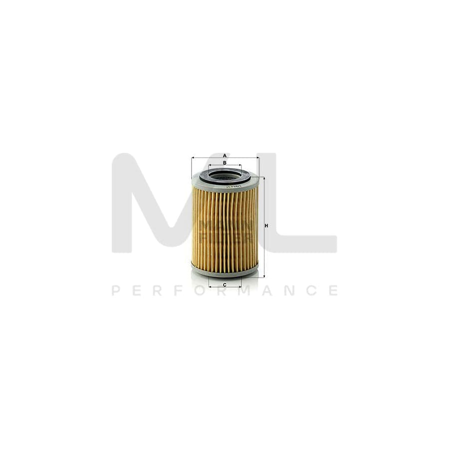 MANN-FILTER H 716/1 x Oil Filter with seal, Filter Insert | ML Performance Car Parts