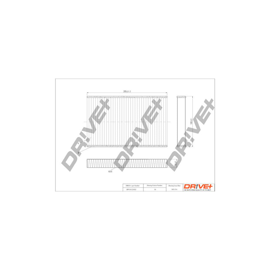 Dr!Ve+ DP1110.12.0022 Pollen Filter | ML Performance UK Car Parts