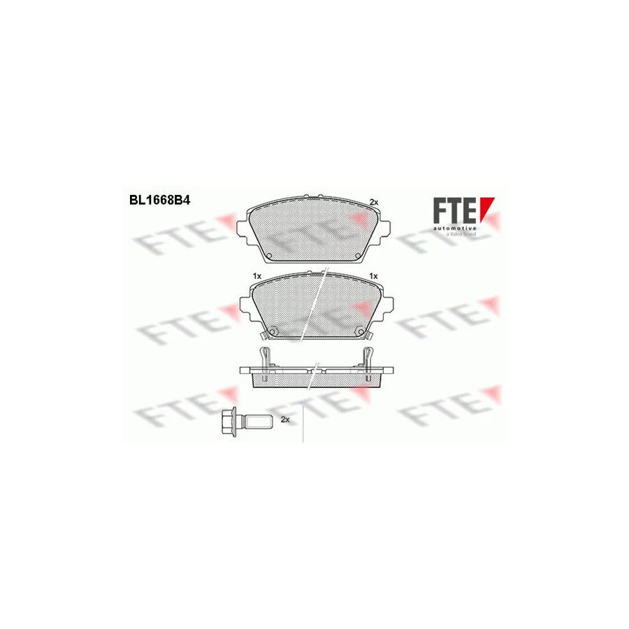 Fte BL1668B4 Brake Pad Set | ML Performance UK Car Parts