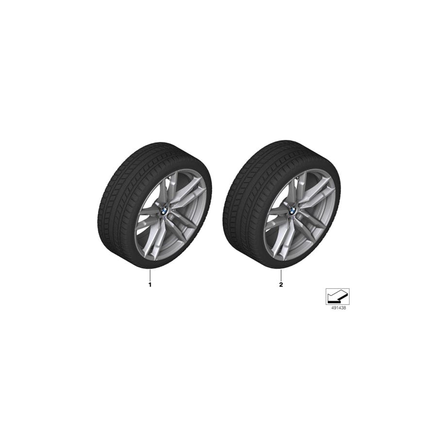 Genuine BMW 36112462589 TpWheel&Tire Winter Orbit Grey 255/45R20 105V (Inc. X3 M & X4 M) | ML Performance UK Car Parts