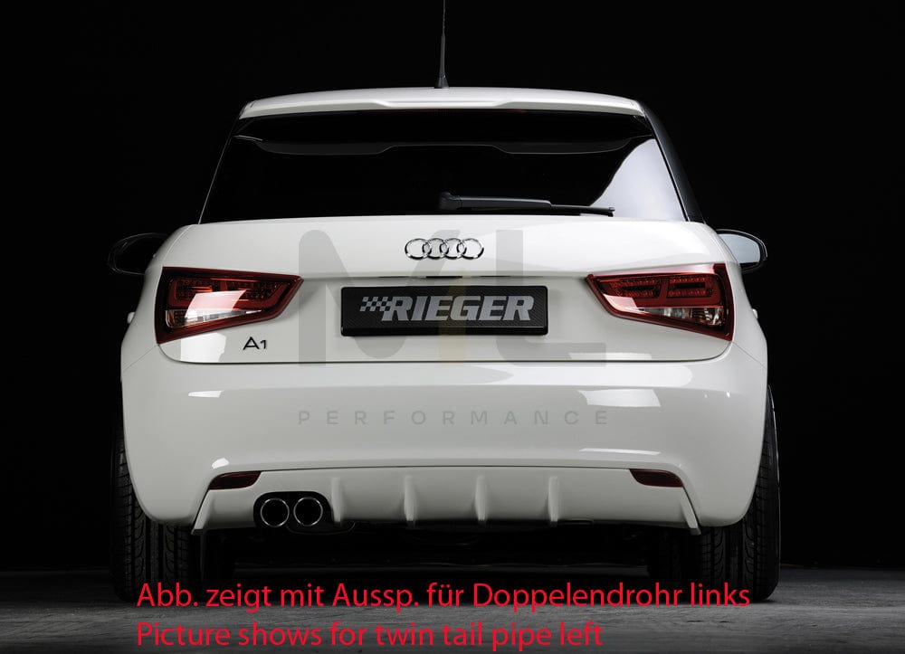 Rieger 00044106 Audi 8X A1 Rear Diffuser 2 | ML Performance UK Car Parts