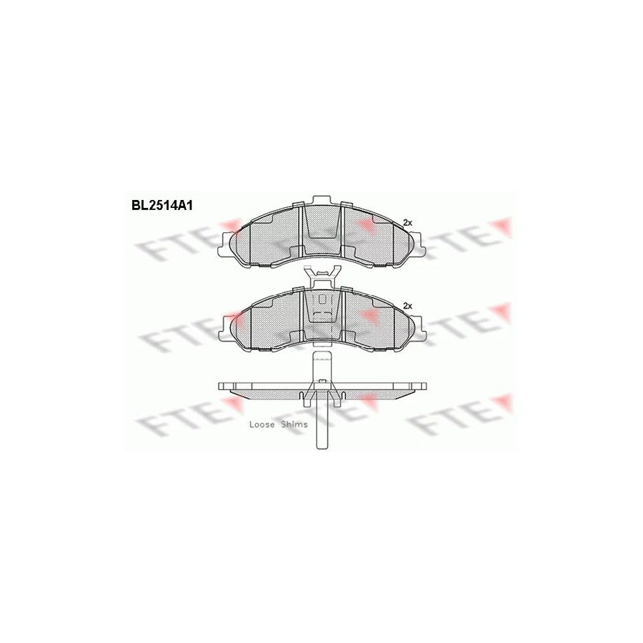 Fte BL2514A1 Brake Pad Set | ML Performance UK Car Parts