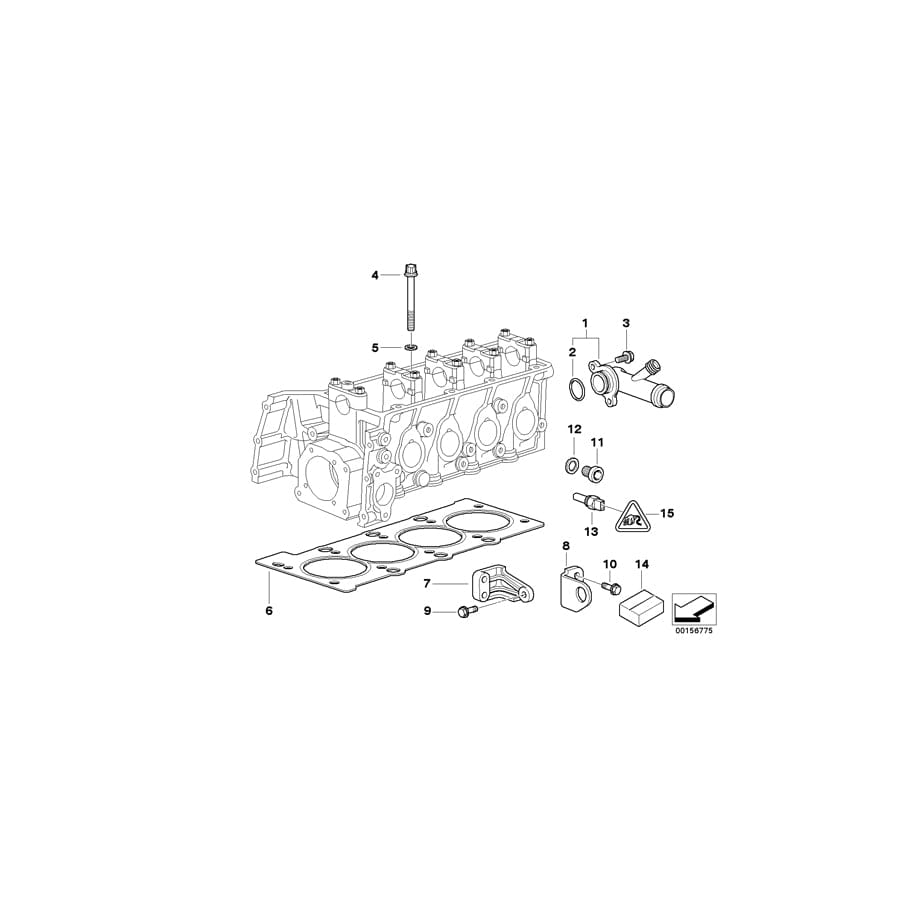 Genuine BMW 11121708585 E36 E46 Cylinder Head Gasket Asbestos-Free 1,74mm (Inc. 316i 1.9, 318i & Z3 1.9) | ML Performance UK Car Parts