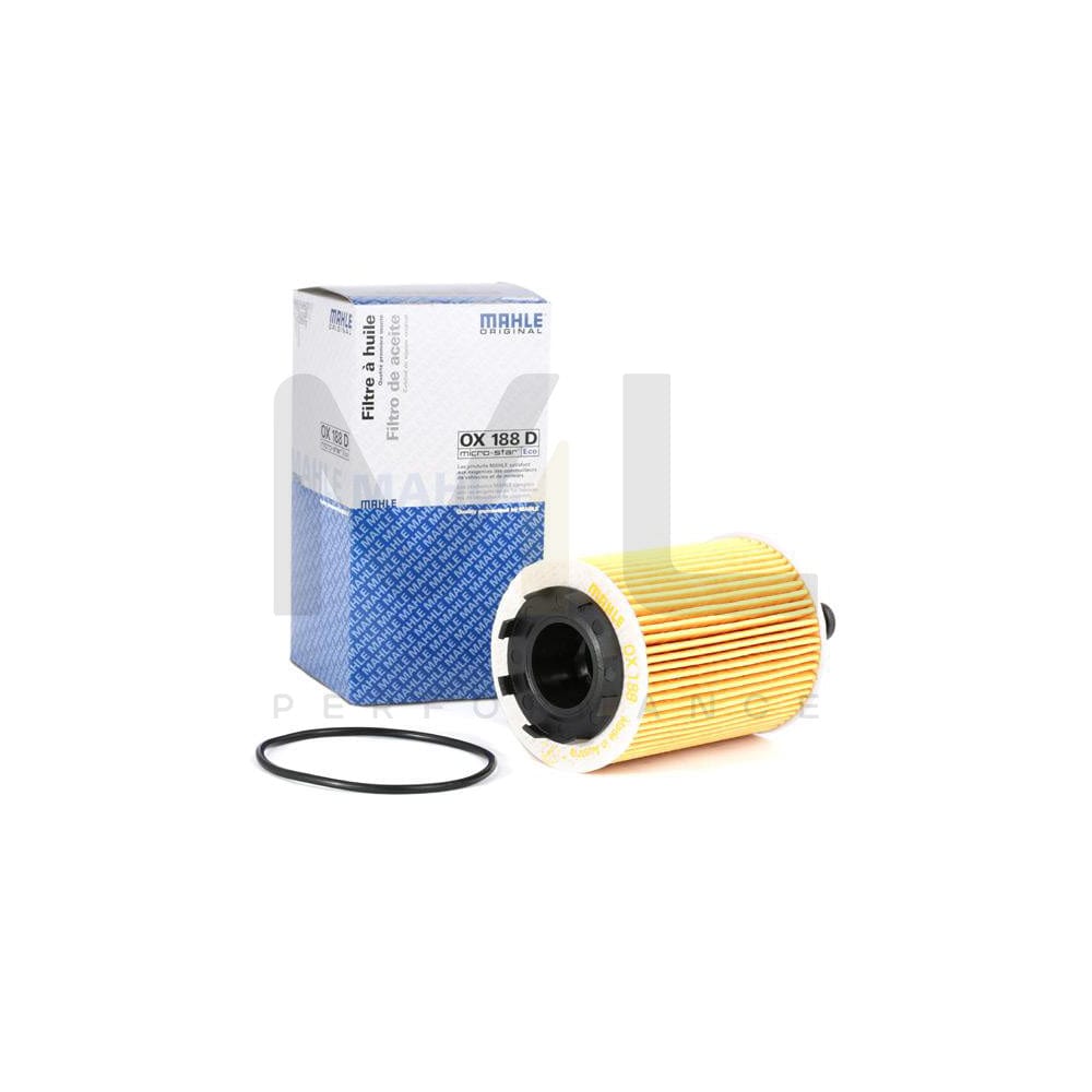 MAHLE ORIGINAL OX 188D Oil Filter with seal, Filter Insert | ML Performance Car Parts