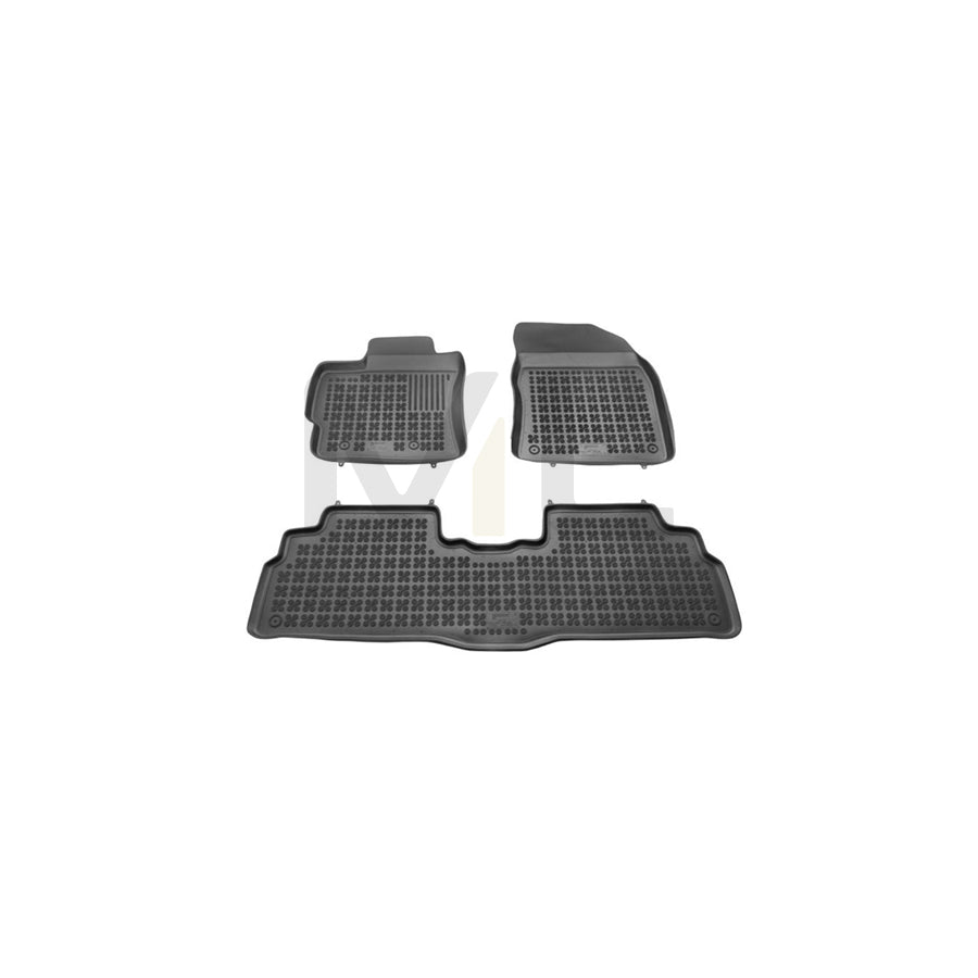 REZAW PLAST Tailored 201412 Floor mat set for TOYOTA Verso (AR20) Elastomer, Front and Rear, Quantity: 3, Black | ML Performance Car Parts