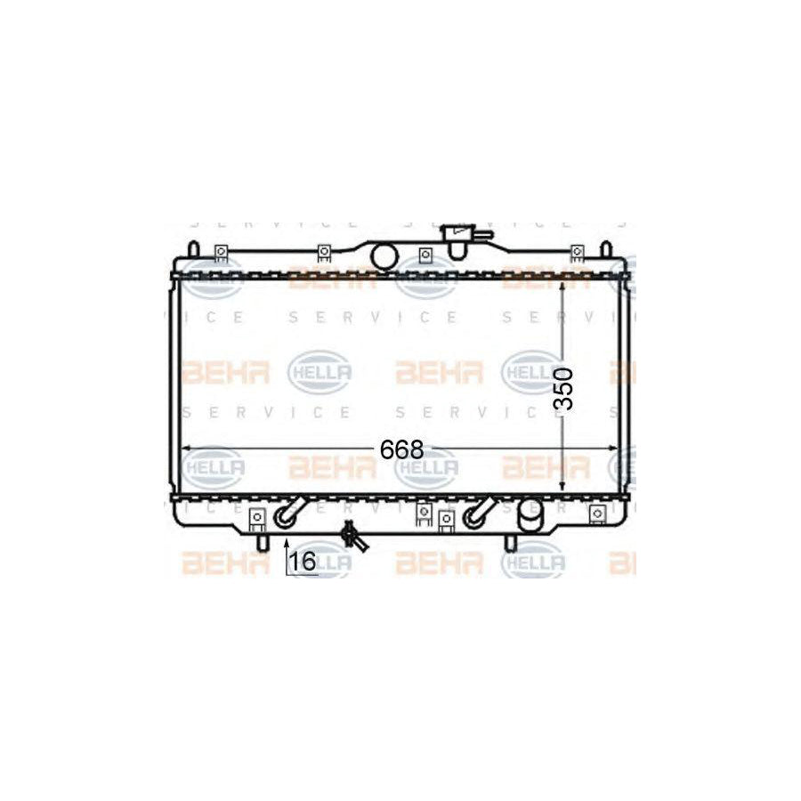 Hella 8MK 376 724-511 Engine Radiator