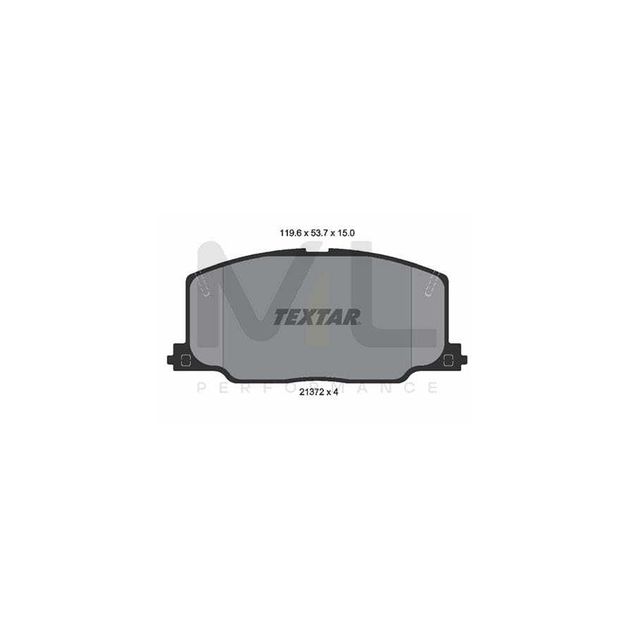 TEXTAR 2137201 Brake pad set not prepared for wear indicator | ML Performance Car Parts