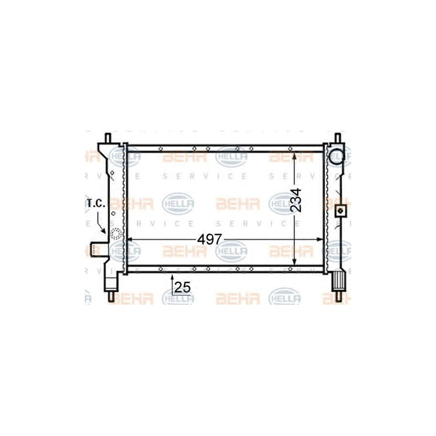 Hella 8MK 376 726-681 Engine Radiator