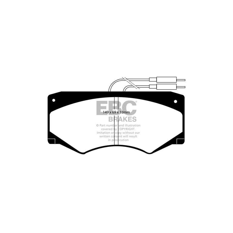 EBC DP720 Iveco Daily Ultimax Front Brake Pads 2 | ML Performance UK Car Parts