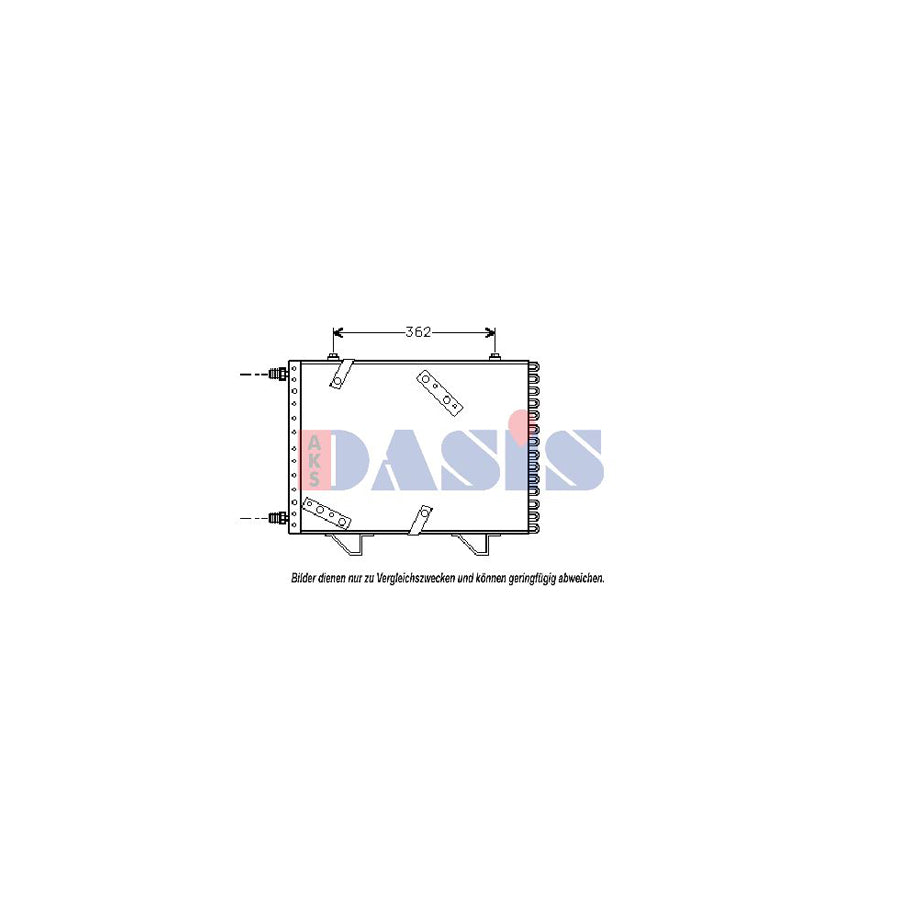 AKS Dasis 162090N Air Conditioning Condenser For Peugeot 505 | ML Performance UK