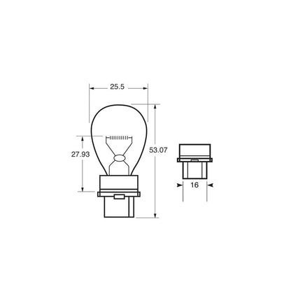 RING R184 12V 27W W2.5 x 16d Indicator - (Amber) (10 units ) | ML Performance