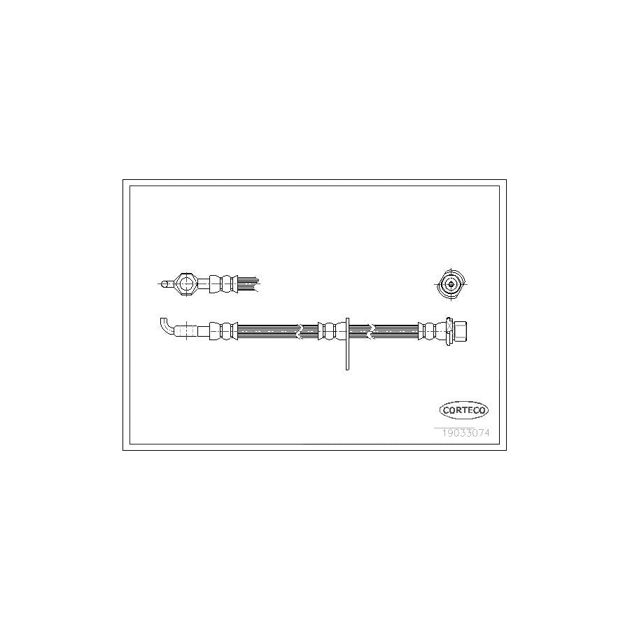 Corteco 19033074 Brake Hose For Toyota Corolla | ML Performance UK