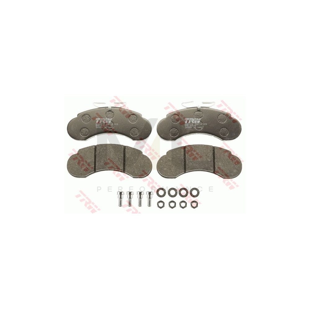 TRW Gdb1114 Brake Pad Set Suitable For Mercedes-Benz 100 Not Prepared For Wear Indicator, With Brake Caliper Screws, With Accessories | ML Performance Car Parts