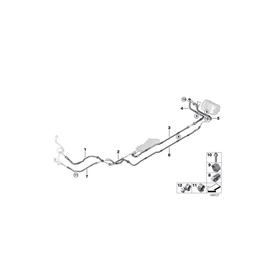 Genuine BMW 17128616140 F30 Coolant Return Line Electric motor - radiator (Inc. 330e) | ML Performance UK Car Parts