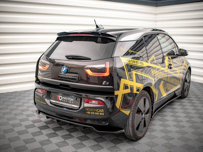 Maxton Design BMW I3 MK1 Facelift (2017-2022) Central Rear Splitter (vertical Bars)