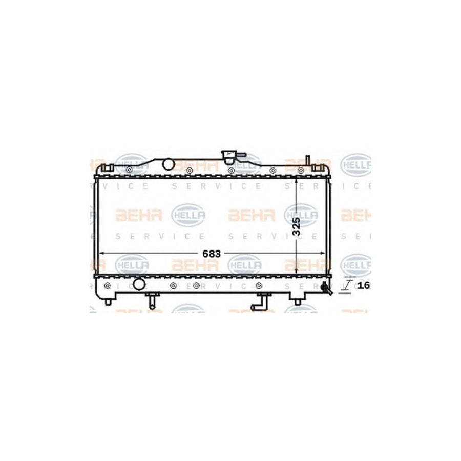 Hella 8MK 376 726-561 Engine Radiator