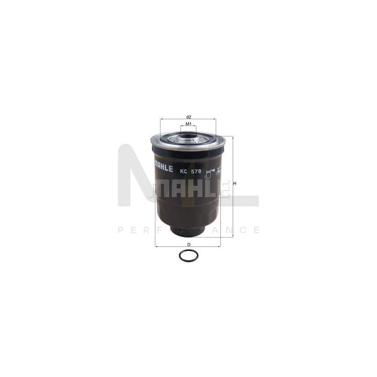 MAHLE ORIGINAL KC 578D Fuel filter Spin-on Filter | ML Performance Car Parts