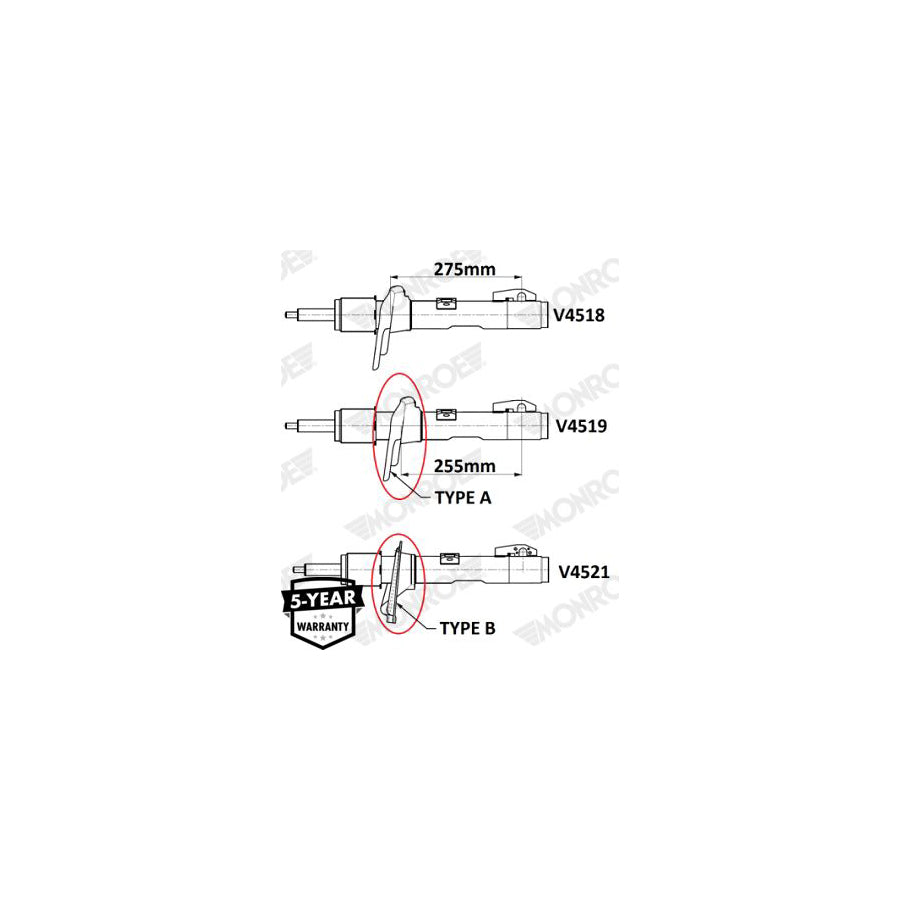 Monroe V4521 Shock Absorber