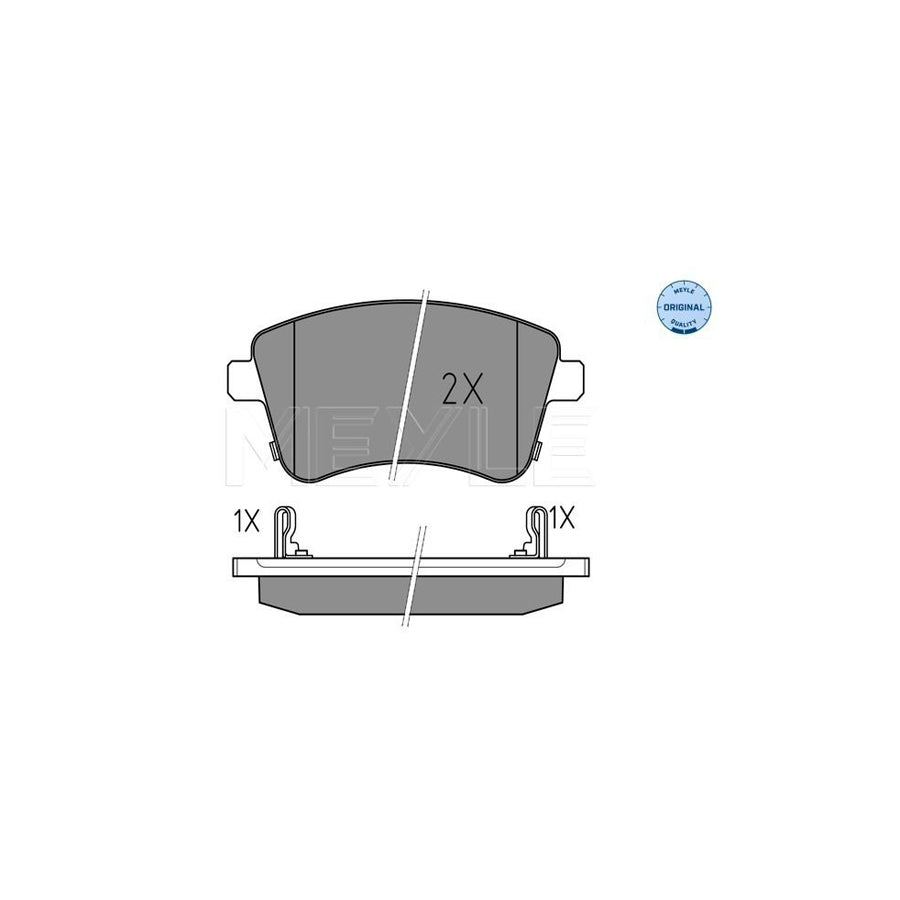 Meyle 025 251 8419/W Brake Pad Set For Kia Venga (Yn)