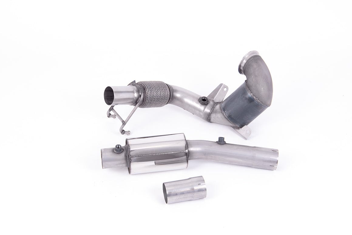 MillTek SSXVW553 Audi VW Hi-Flow Sports Cat and Downpipe Resonated (Inc. A1 & Polo)