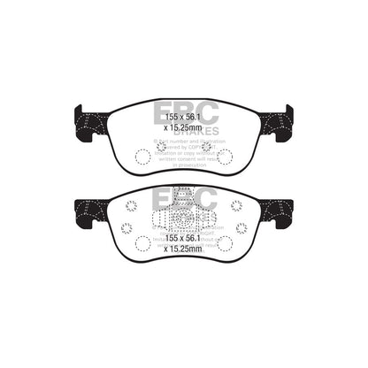 EBC PDKF2469 Ford Ultimax Front Brake Pad & Plain Disc Kit - ATE Caliper 2 | ML Performance UK Car Parts