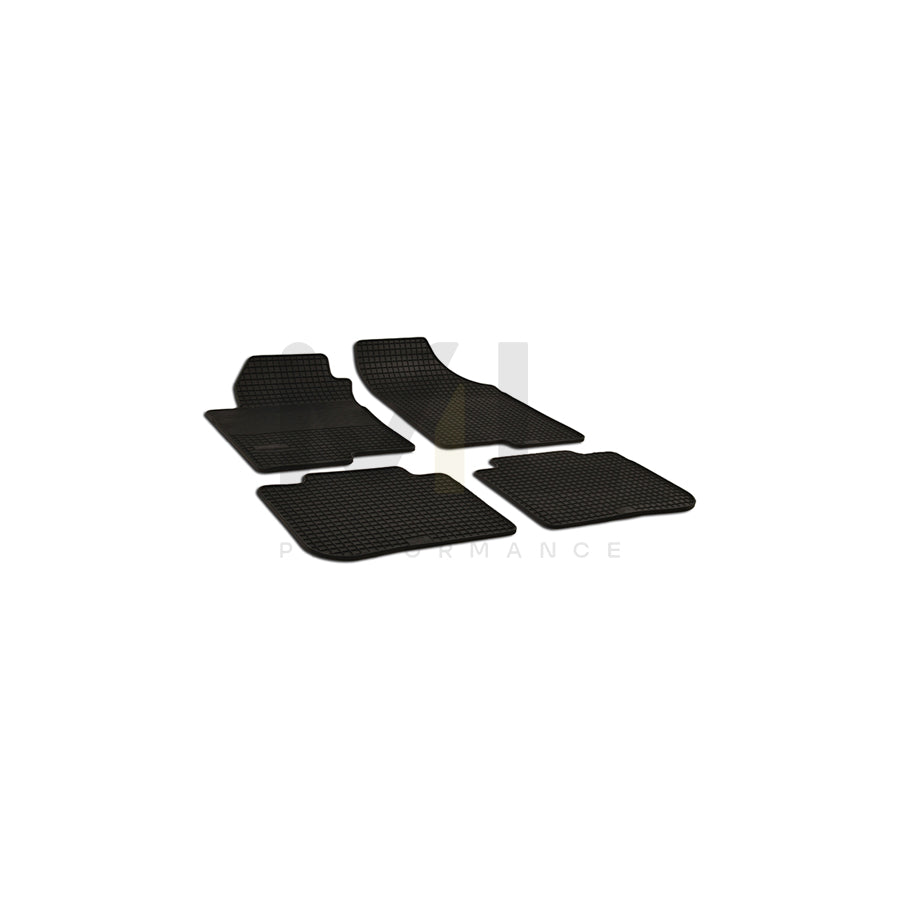 WALSER Tailored 50368 Floor mat set for KIA CERATO Elastomer, Front and Rear, Quantity: 4, Black | ML Performance Car Parts