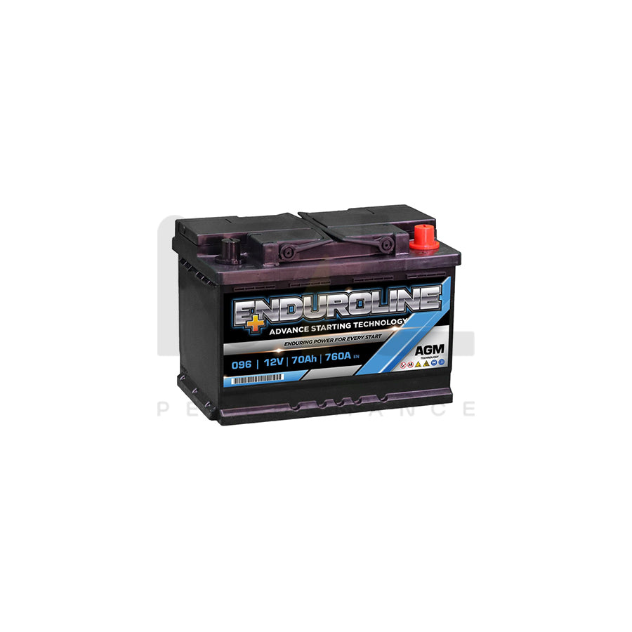 096 Enduroline AGM Stop Start Car Battery 12V 70Ah | Car Batteries UK | ML Performance Car Parts