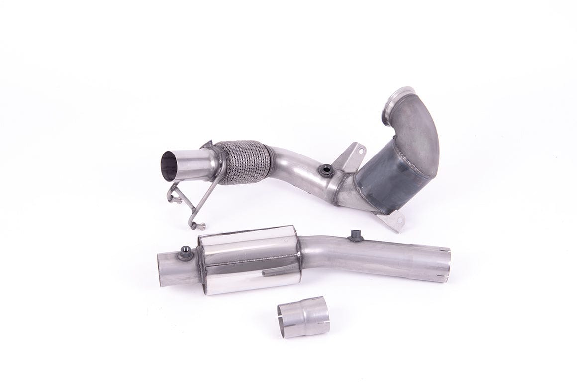 MillTek SSXVW552 Audi VW Hi-Flow Sports Cat and Downpipe Resonated (Inc. A1 & Polo)