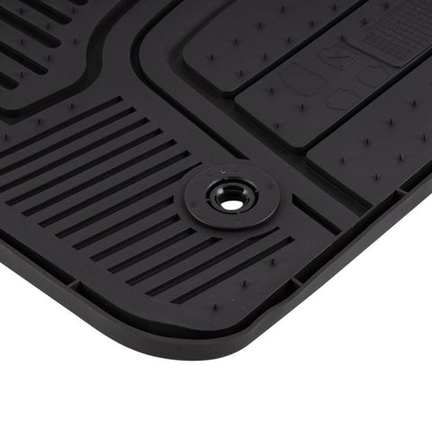 GENUINE FORD 1848168 ECOSPORT RUBBER FLOOR MATS FRONT, BLACK WITH ECOSPORT LOGO, 2013-2017 | ML Performance UK