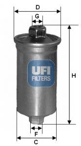 UFI 31.699.00 Fuel Filter