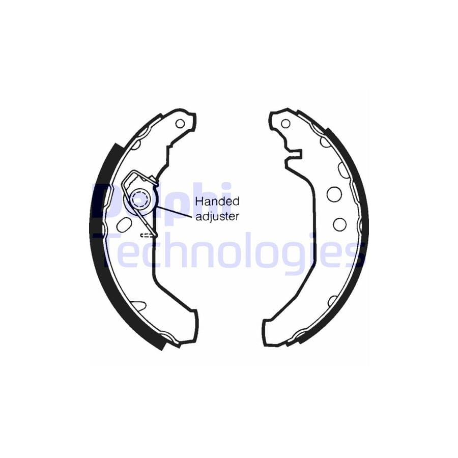 Delphi Ls1435 Brake Shoe Set