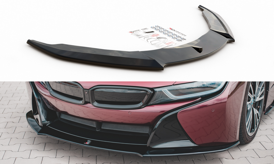 Maxton Design BM-I8-1-FD1T Front Splitter BMW i8 | ML Performance UK Car Parts