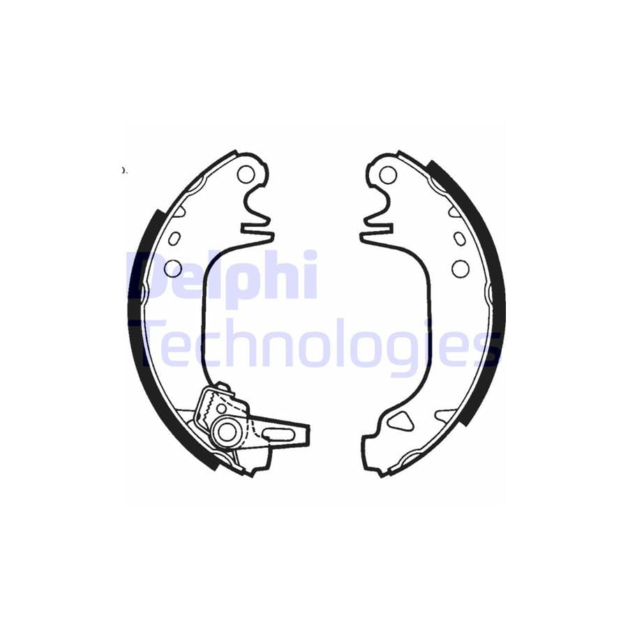 Delphi Ls1423 Brake Shoe Set