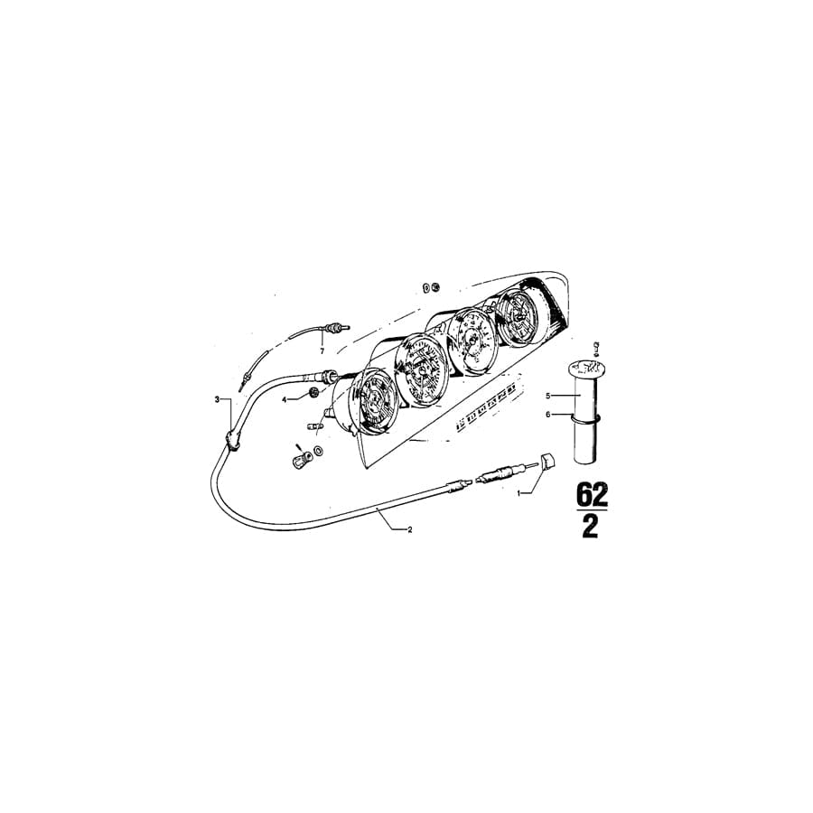 Genuine BMW 62121810623 Speedo Cable Lower Part (Inc. 3.0CSiL, 3.0CSi & 3.0CSL) | ML Performance UK Car Parts