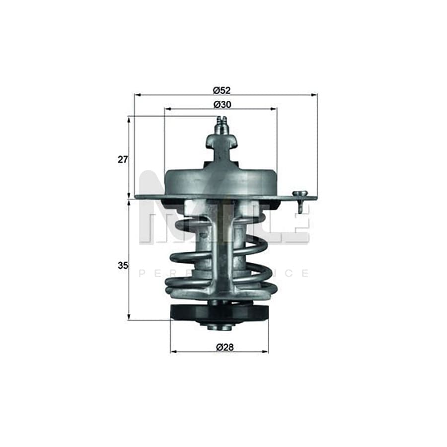 MAHLE ORIGINAL TX 88 88D Engine thermostat Opening Temperature: 88��C, with seal | ML Performance Car Parts