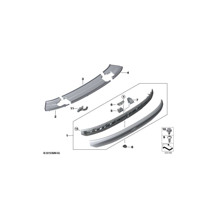 Genuine BMW 51137483595 G32 Finisher, Trunk Lid, Primed (Inc. 630iX, 630dX & 640dX) | ML Performance UK