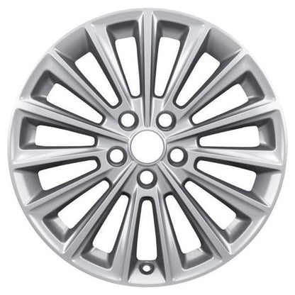 GENUINE FORD 2238239 x4 SET OF 4 FOCUS ST - FOCUS - C-MAX ALLOY WHEEL 17" 15-SPOKE DESIGN, SILVER, 2014 - 2021 | ML Performance UK