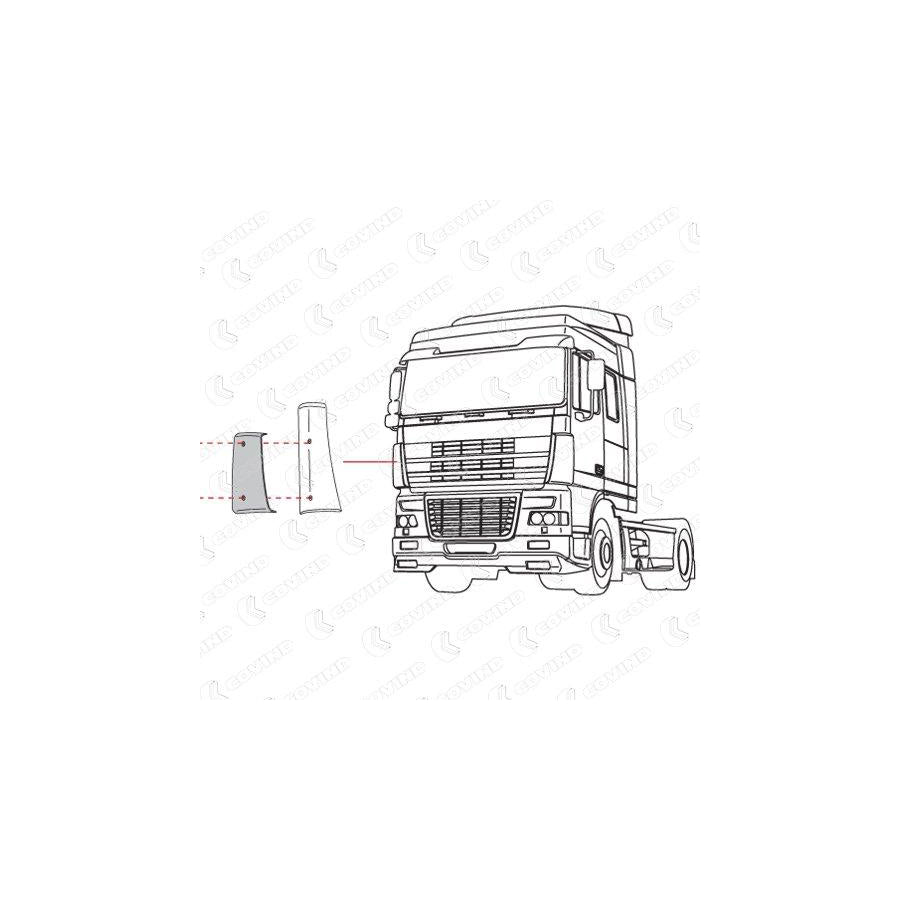 Covind Xf2/164 Air Deflector, Driver Cab | ML Performance UK