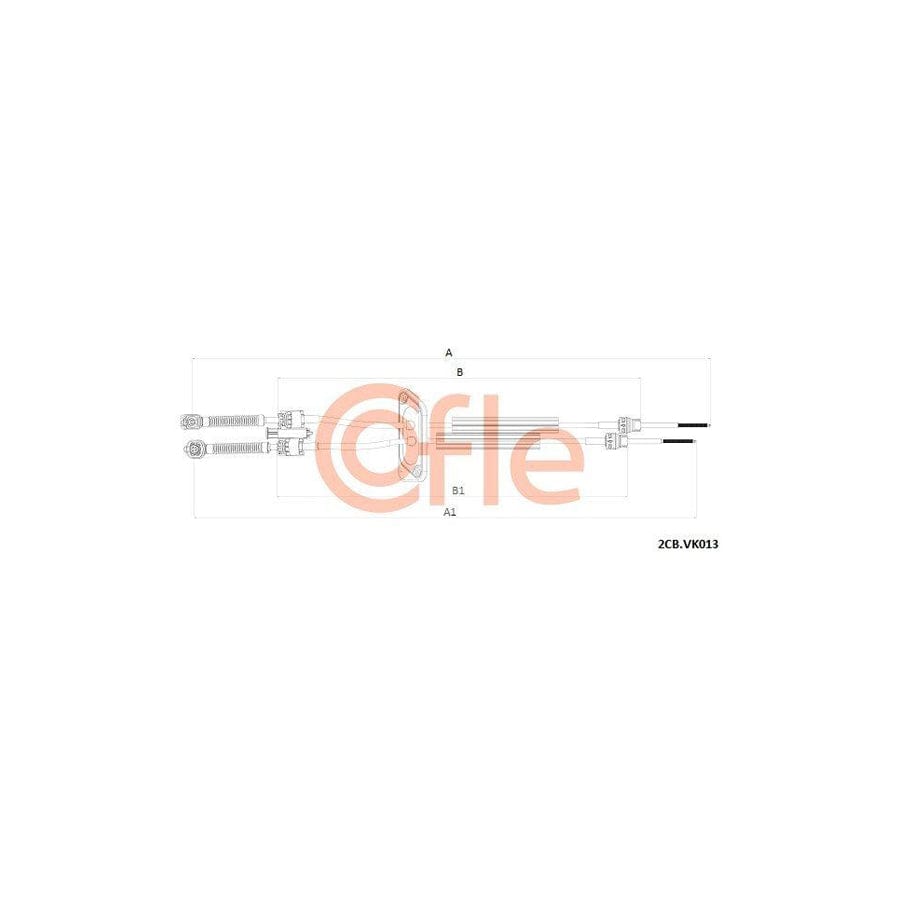 Cofle 2Cb.Vk013 Cable, Manual Transmission For VW Transporter