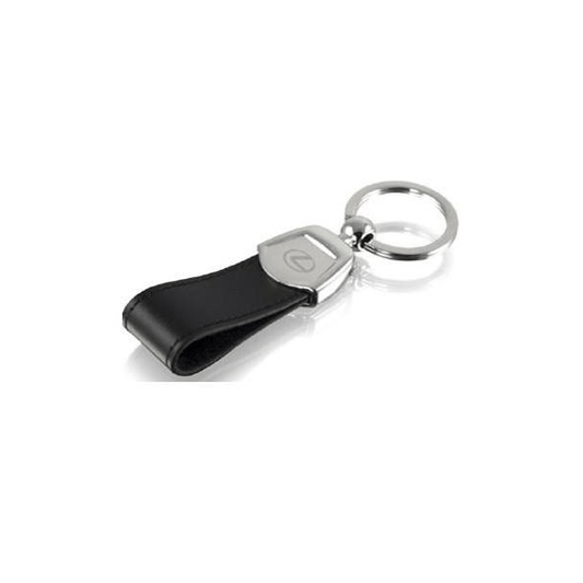 Genuine Lexus L98 Silver Plated and Leather Keyring