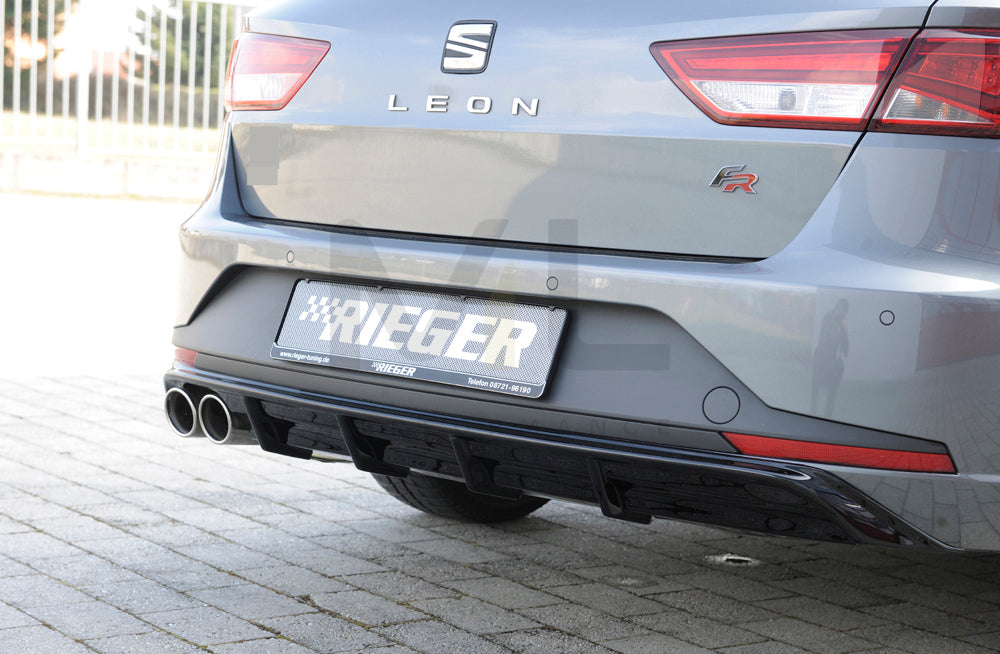 Rieger 00088103 SEAT 5F Leon FR Rear Diffuser 7 | ML Performance UK Car Parts