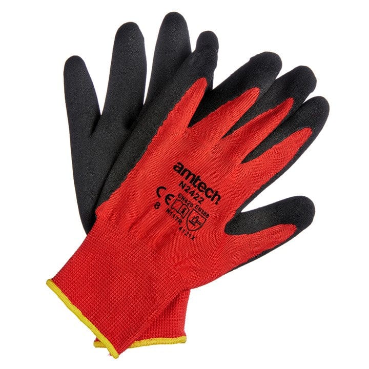 Amtech Nitrile Performance Work Gloves Medium (Size: 8) | ML Performance DIY & Power Tools